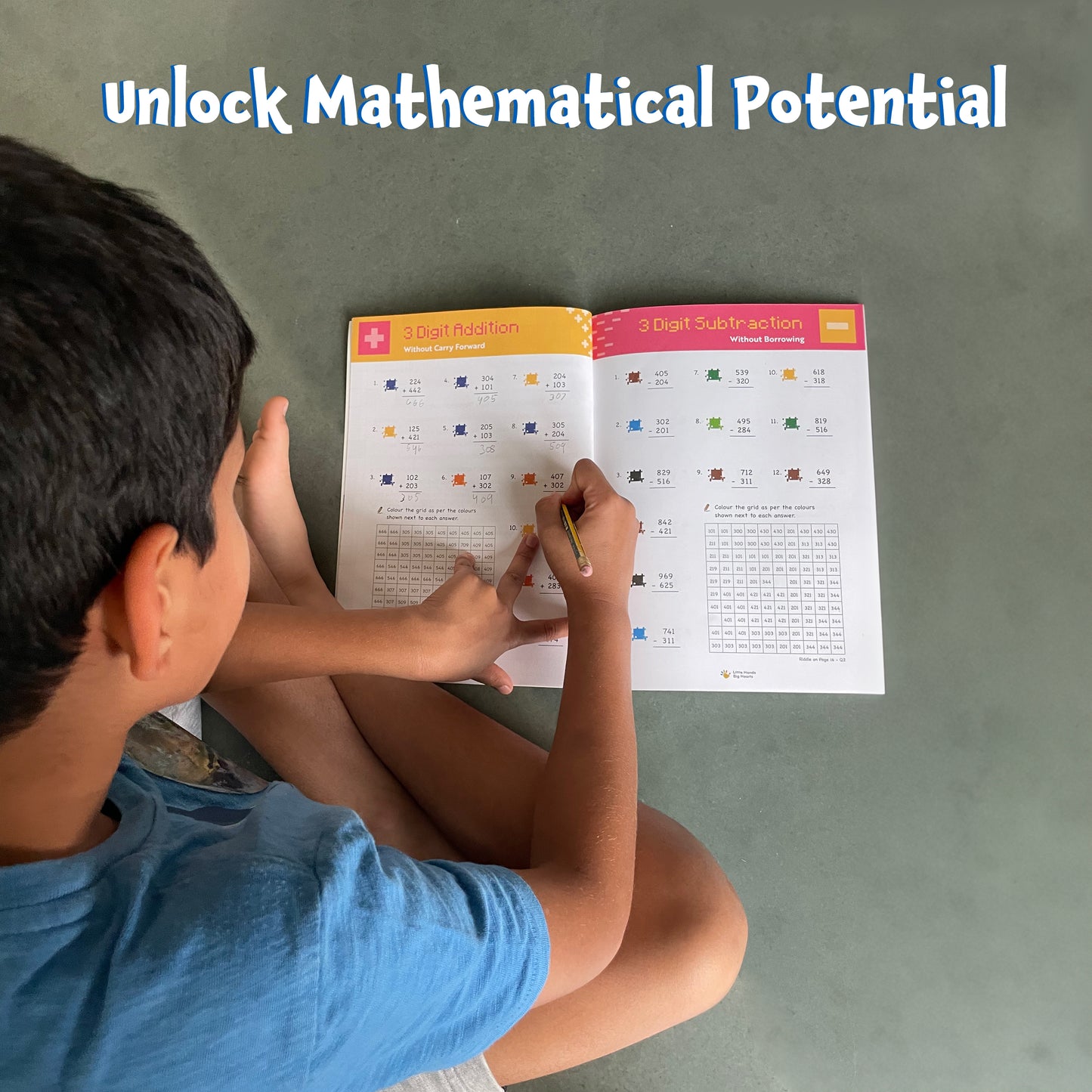 Super Math: Addition & Subtraction 3 & 4 Digit Numbers