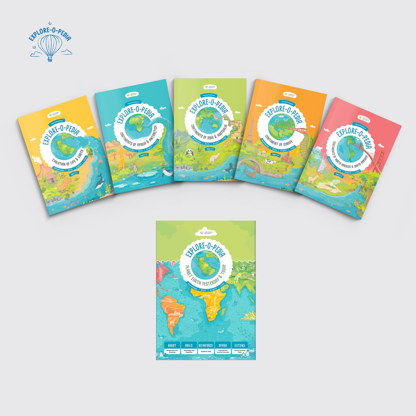 Explore-O-Pedia - Planet Earth Yesterday and Today 5 Book Box Set