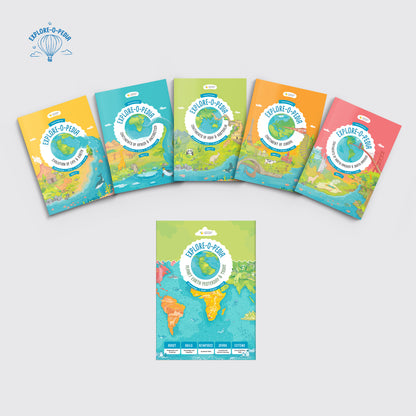 Explore-O-Pedia - Planet Earth Yesterday and Today 5 Book Box Set