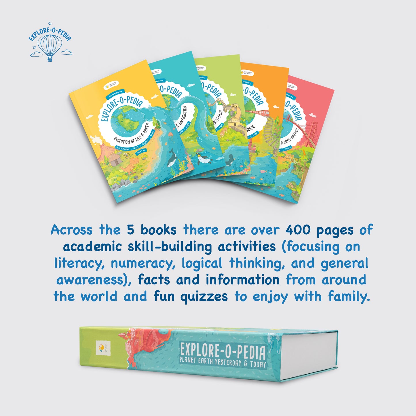 Explore-O-Pedia - Planet Earth Yesterday and Today 5 Book Box Set