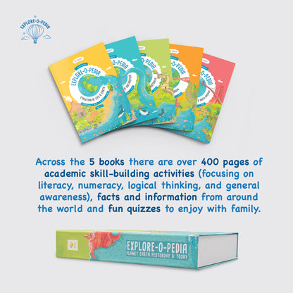 Explore-O-Pedia - Planet Earth Yesterday and Today 5 Book Box Set